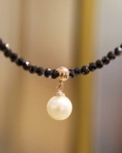 [E16N 78] 14k 스피넬 초커 목걸이