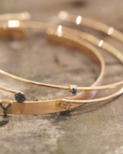 [E17B 16] 14k 청다이아 원포인트 뱅글