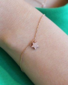 [E16B 27] 14k 별스토리 양면 팔찌