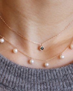 [E18N 50] 14k 진주 체인 목걸이