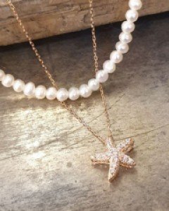 [E21N 01] 14k 지르콘 별 목걸이