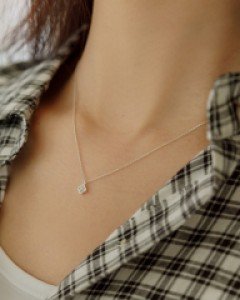 5DA27637HH_미니클로버 925실버 목걸이