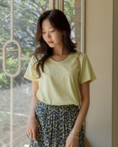 8DA28016HH_1+1 오늘은 모달 U넥 반팔티