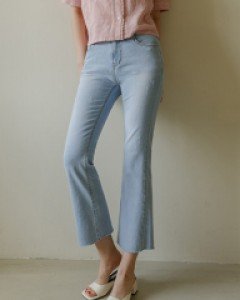 5DA28059HH_데므 스크래치 크롭 부츠컷진