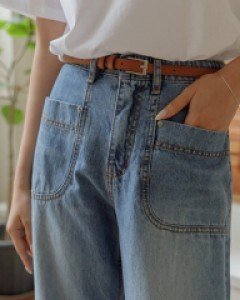 5DA28397KK_노룬 사각버클 슬림벨트