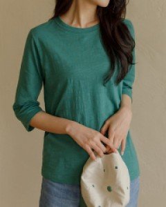 8DA28466HH_1+1 지훔 슬라브 7부 라운드티