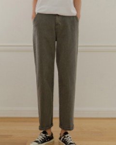 8DA28512HH_피토 피그먼트 뒷밴딩 배기팬츠