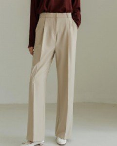 6DO0122KK_[J-BASIC] 류반 원핀턱 와이드슬랙스