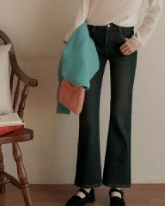 5EJ293AA_[재입고특가]꿀스판 본딩기모 부츠컷진