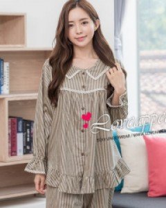 [러브어필]스트라이프 60수 주자면 캐주얼 여자잠옷(WC9467)고급원단 웨딩선물 4계절용