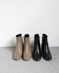 Terra wood heel ankle boots -  2c