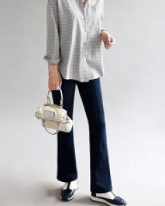 Bootcut pintuck Pants - 2c