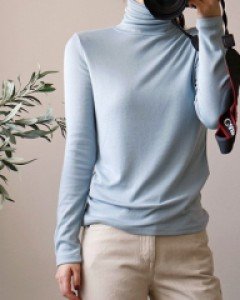 Soft brushed turtleneck - 3c
