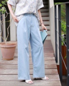 Ines wide ice denim