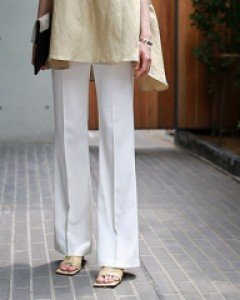 ann bootscut slim pants