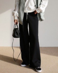 clear wide pants