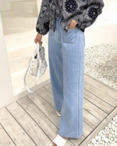 Front Pocket Soft Denim