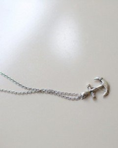 Anchor Silver Necklace