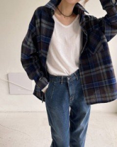 Check Vintage Long Shirt