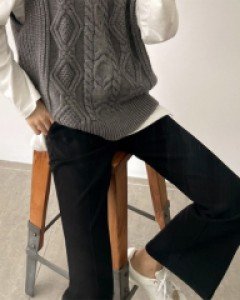 Slit napping Boot cut Pants