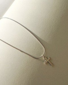 Clear Cross Necklace