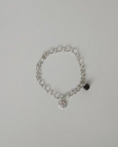 Balck Turmalin Silver Bracelet