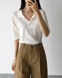 Collar Linen Tee