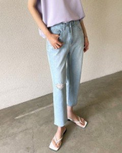 Damage Light Denim