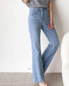 Light Slim Boot-Cut Denim