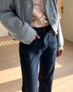 Front Pocket Napping Denim