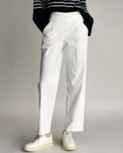 Double Button Cotton Pants