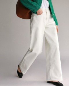 Ivory Wide Denim Pants