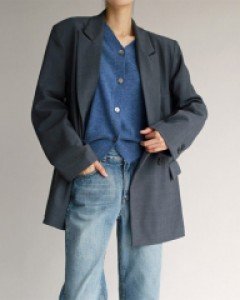 Checked Double Blazed Blazer