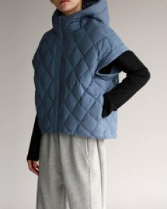 Hooded quilting vest