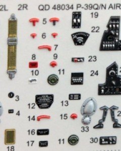 [Quinta Studio][3D인테리어 데칼] 하세가와 1/48 P-39Q/N 에어라코브라 용