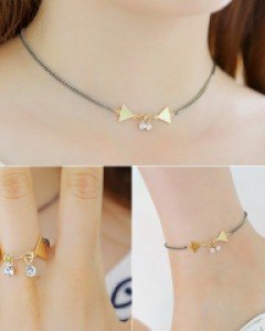 목걸이,반지,발찌set카네 set (15S028) [2color]