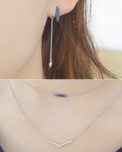 귀걸이,목걸이Set에린 Set (16S095) [3Color]