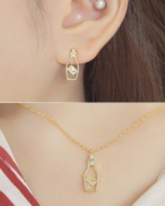 귀걸이,목걸이Set마음을담아 Set (16S159) [2Color]