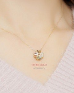 골드,목걸이이슬아이 (16NG462) [2Type]