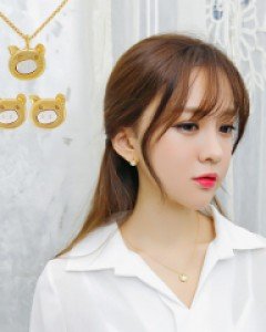 귀걸이,목걸이 세트피그미 set (17S177) [2color]