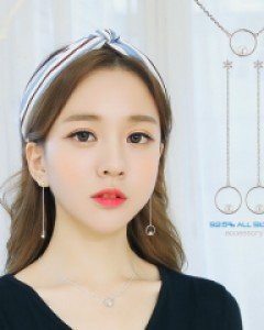 귀걸이,목걸이 세트사랑해 set (17SS205) [2color]