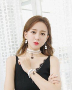 귀걸이,목걸이,팔찌 세트로즈빌 set (17S217) [2color]