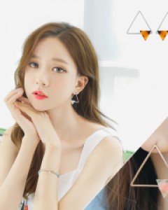귀걸이롤리앵글 (17E276) [3Color]