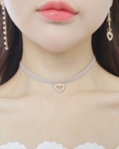 허니러브 하트초커목걸이 (18N710) [2color]
