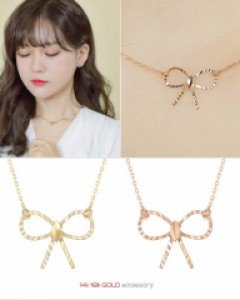 엘로브 14k 18k 목걸이 (ARN035) [2type,2color]