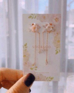 참베리 플라워귀걸이 (18E560) [2color]