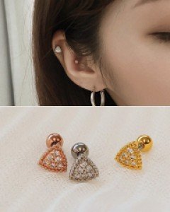 라프온 큐빅피어싱 (18P220) [3color]