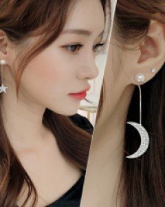 나잇미 달별언발귀걸이 (19E166) [5color]