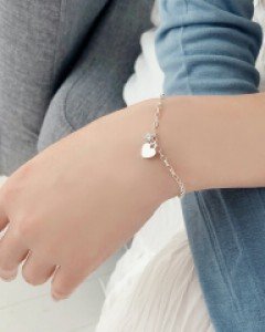 앤르 하트큐빅 실버팔찌 (19BS771) [3color]