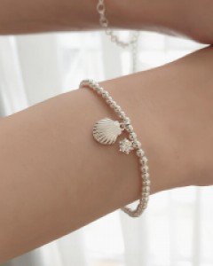 마린느 조개실버볼팔찌 (19BS786) [2color]